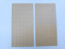 2x LEGO 3857 Tan Baseplate WESTERN Cowboys 6769 Fort Legoredo 6765 Gold City