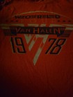 Van Halen 1978 World Tour Red Graphic T-Shirt - Size M - Modern Reprint New — photo 3