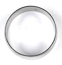 Platinum Plain Wedding Band 3.9 mm Ring Size N, 3.5 g, London Hallmark