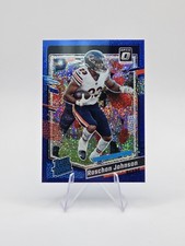 Roschon Johnson 2023 Donruss Optic RC Blue Glitter Case Hit SP #217