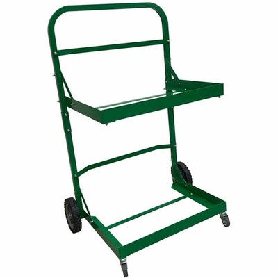 Products Recycling Cart for Bins - 220 lb Load Capacity - Aluminum - Green - 1