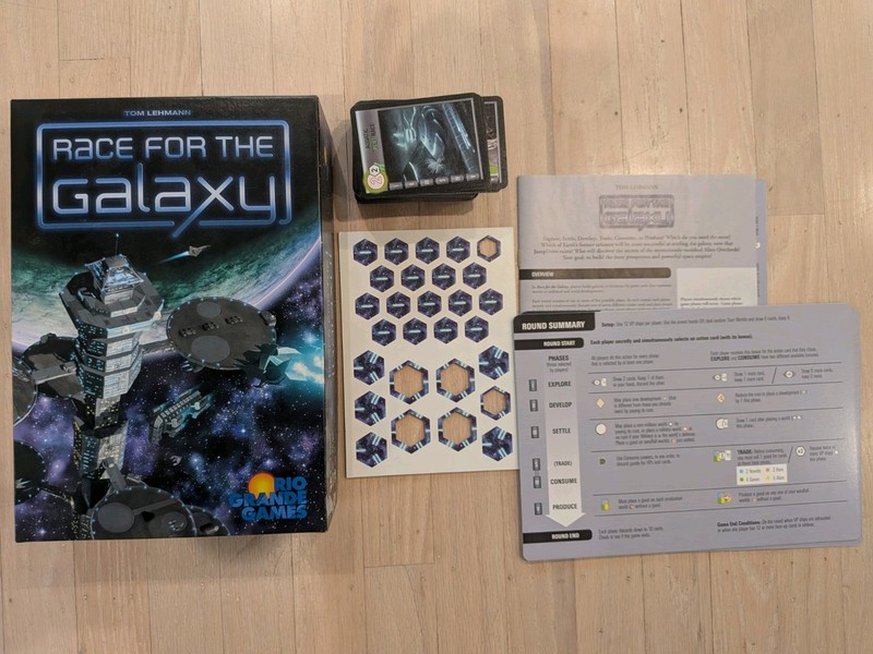 Race For The Galaxy Board Game 2007 Rio Grande Tom Lehmann 2nd Edition