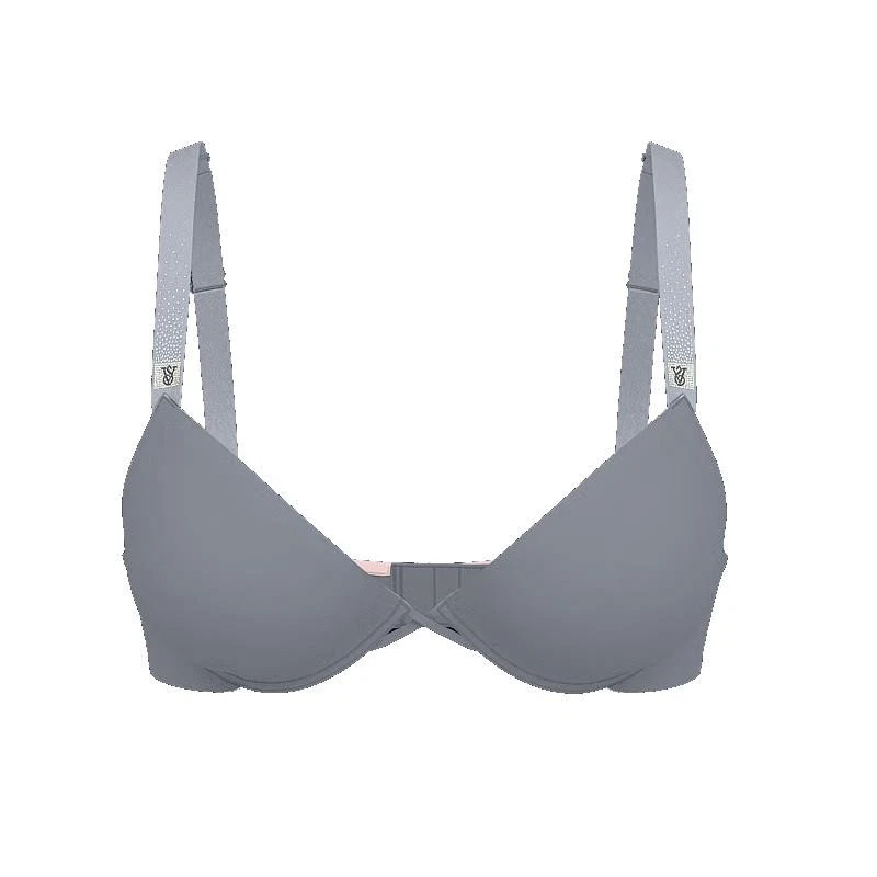 Sujetador push-up Victoria's Secret Bombshell Add-2 tazas brillo disperso 32A *Gris* NUEVO Foto 2 de 4