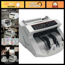 UV MG IR Money Counter Machine - Value Count, Counterfeit Detection, Add Batch