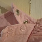 Jumping Beans Pink Cotton Knit Embroidered Monkey Ruffle Snap Bodysuit 3-6M — photo 4