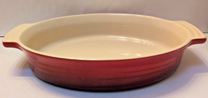 Le Creuset Classic Stoneware Oval 10.5 x 8.25 Casserole Baking Dish Cherry Red