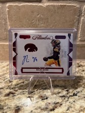 Riley Moss — 2023 Flawless Collegiate Rookie Team Logo Auto Ruby /20 Iowa RC