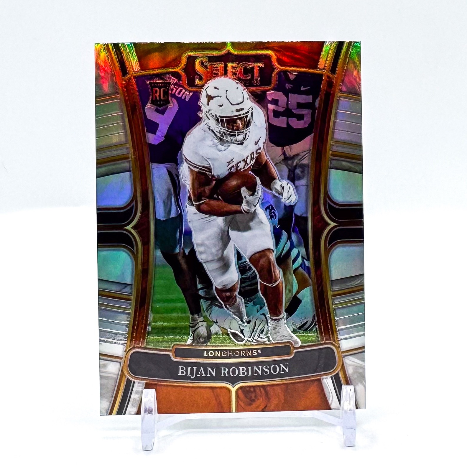 2023 Panini Select Draft Picks Bijan Robinson Rookie Silver #9 Texas Longhorns