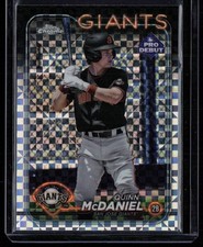 QUINN MCDANIEL 2024 TOPPS PRO DEBUT CHROME X-FRACTOR RC SAN JOSE GIANTS #PDC-136