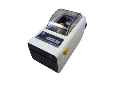 Zebra ZD410 USB/Ethernet Thermo Etikettendrucker weiß - Clip beschädigt