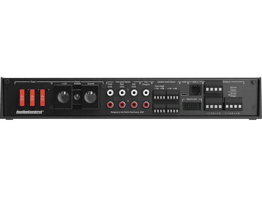 AudioControl D-6 .1200 D Series 6-channel car amplifier with DSP - Image 2 of 3