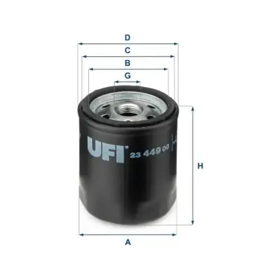 OIL FILTER 23.449.00 FOR ALFA ROMEO FIAT FIORINO/Box/Body/MPV/Pick/up MAREA 1.9L - Image 2