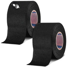 Outus Wire Harness Cloth Electrical Tesa Tape 2 Inch x 49.2 FT, Black 