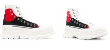 Alexander McQueen eyelet-detail high-top sneakers Boots 42.5- 9.5 US NEW 735819