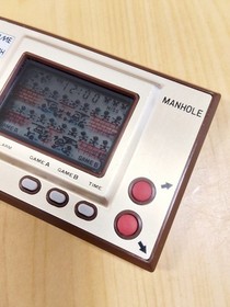 Nintendo Game & Watch Manhole MH-06 Gold Serie Wide Screen [Polarizing Replaced]