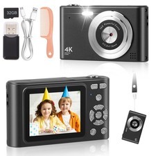 50MP Digitalkamera HD 1080P Fotokamera Kompakt 16X Autofokus mit 32GB Karte