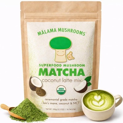 Malama Ceremonial Grade Matcha Coconut Latte Powder   Premium Japanese Matcha...