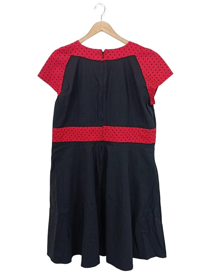 HELL BUNNY Vestido de cóctel Mujeres Vestido Talla EU 48 azul-rojo elegante - Imagen 2 de 4