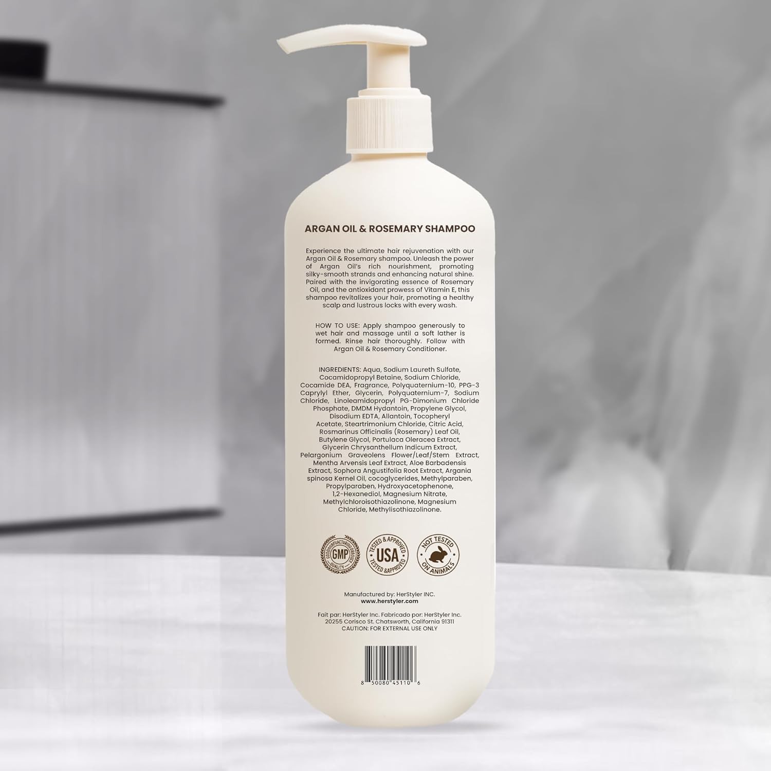 HerStyler Argan Oil Shampoo & Conditioner Set &ndash; With Rosemary & Aloe
