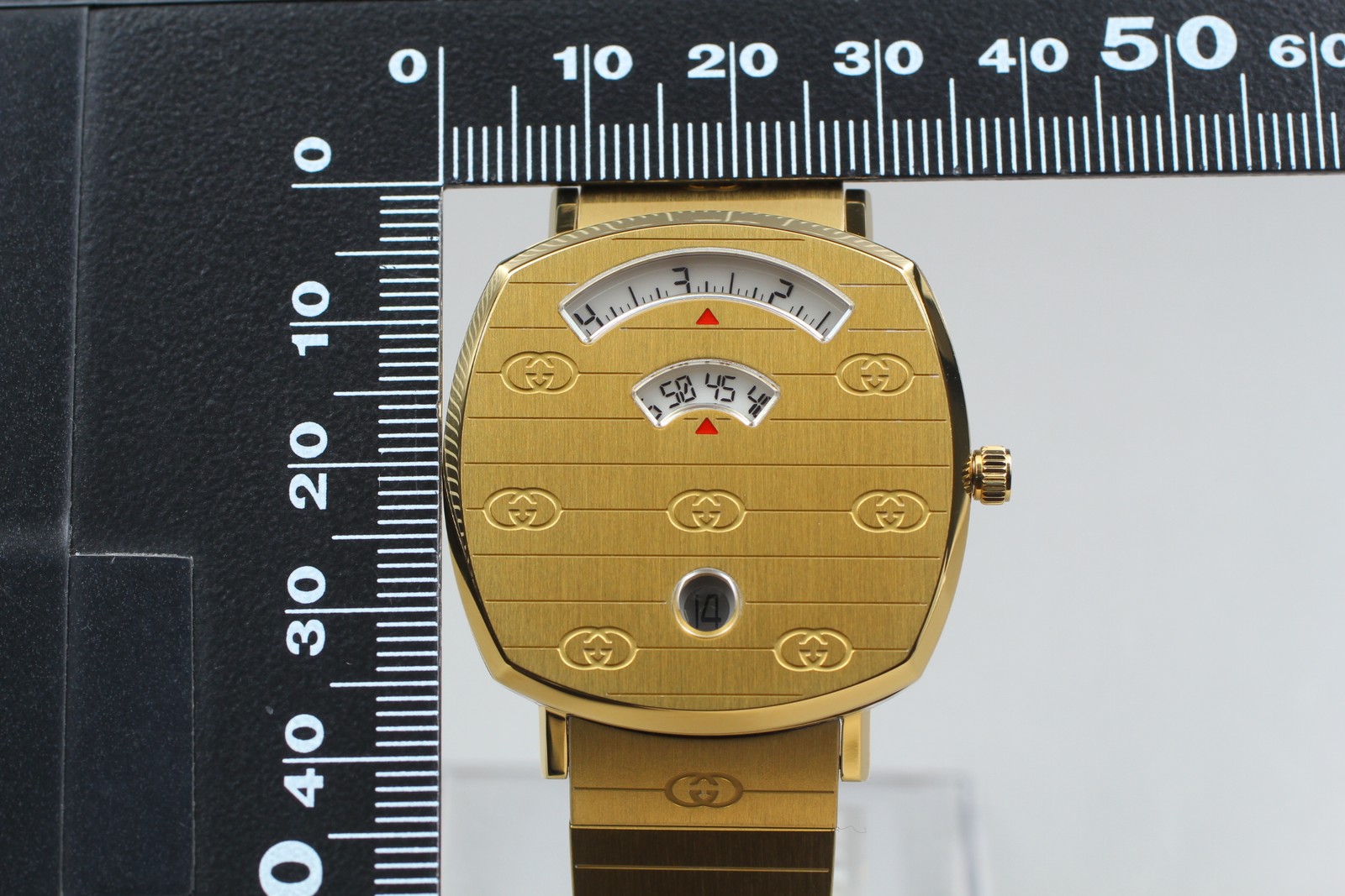 [MINT w/ Box] Gucci Grip YA157403 157.4 Gold Quartz Men's From JAPAN thumbnail 10