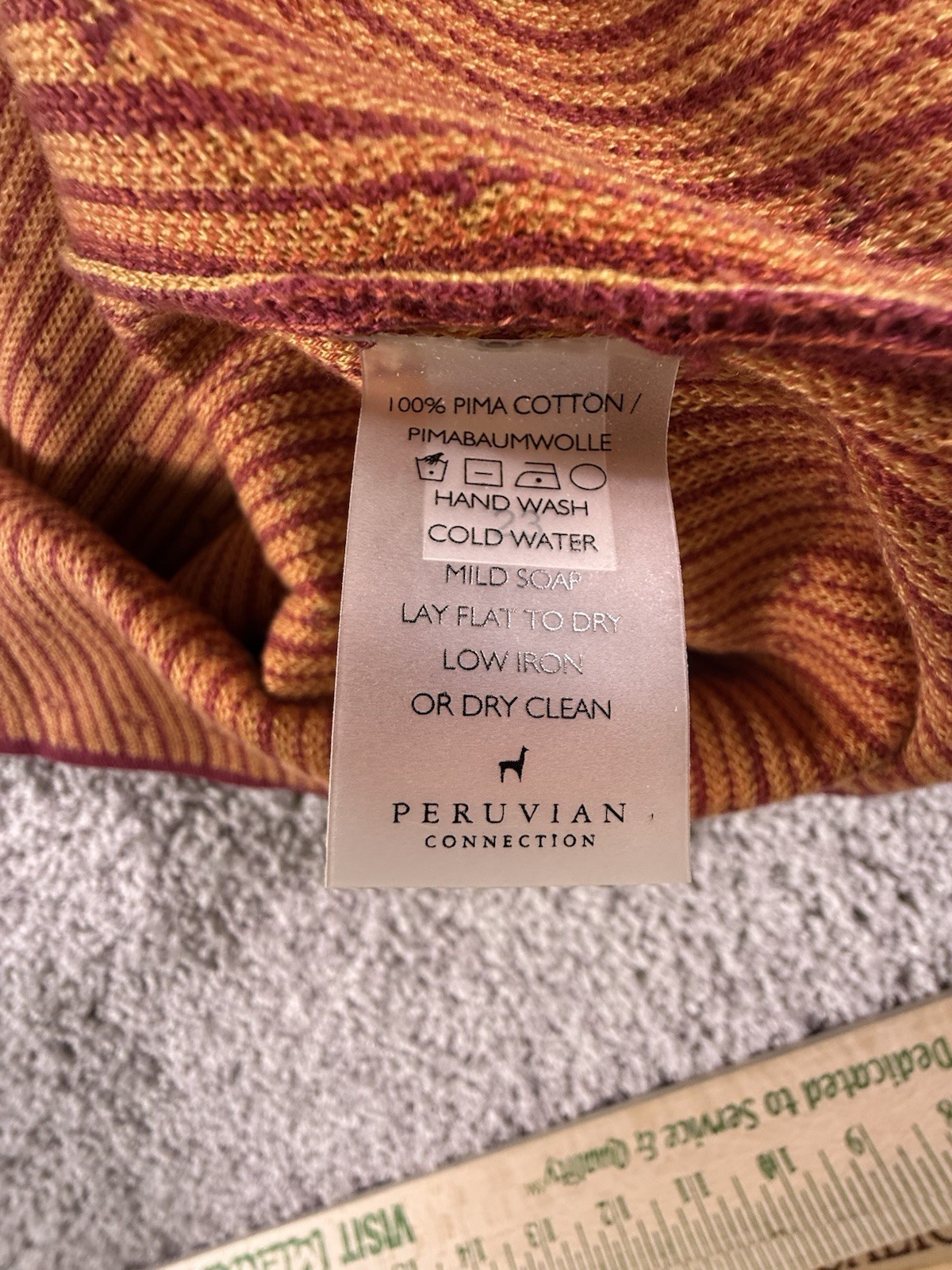 Peruvian Connection Sweater Size Large multicolor… - image 13