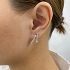 1.5ct F/VS2 Round Brilliant Cut Lab Created Diamond White Gold Studs Earrings — photo 4