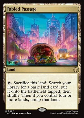 *MtG: FABLED PASSAGE - CMD Teenage Mutant Ninja Turtles Rare - magicman-europe*