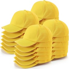 Kids Baseball Caps Youth Adjustable Plain Baseball Hats Cotton Blank Hats Bul...