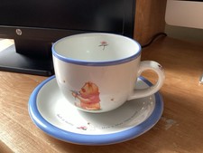 DISNEY's Simply Pooh WINNIE THE POOH Large Coffee Cup & Saucer Set Vintage
