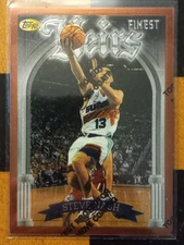 Steve Nash 1997 Topps Finest #217 Heirs w/coating *Excellent Condition*