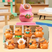 8x Niedliche Figuren der Capybara-Serie, dekorative Action-Figuren f&uuml;r Auto,