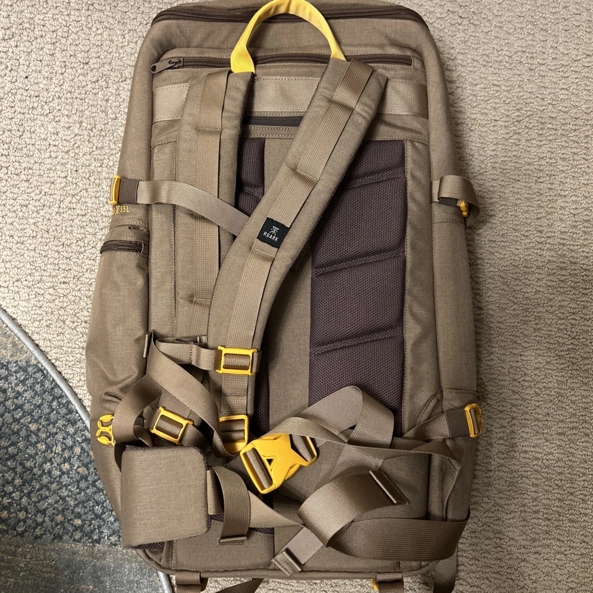 NEU Roark 5 Day Mule 55L Taschen Rucksack Farbe Dark Khaki Outdoor Camp Wandern