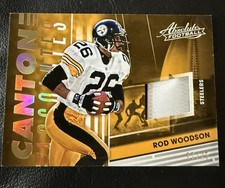 2018 Absolute Canton Absolutes  /25 Prime Rod Woodson Steelers Uniform Number 