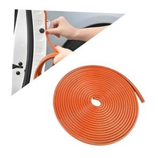 Car Door Protector Edge Guards, Universal Rubber Seal U Shape Car 3M Orange