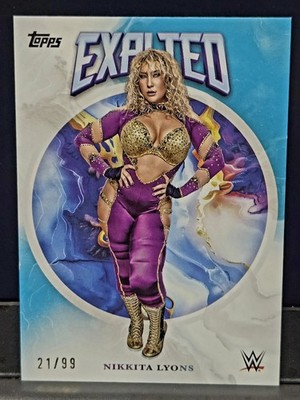 2025 Topps Exalted WWE - Nikkita Lyons #37 Aqua /99.  HOV008