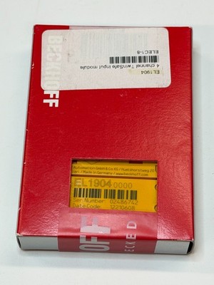 Beckhoff EL1904-0000 TwinSAFE EtherCAT Safety Input Terminal 24V NEW Lot 5