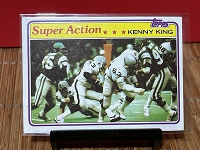 Kenny King ''Super Action'' 1981 Topps Football Card #234 Oakland Raiders