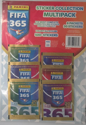 Panini FIFA 365 Official Sticker Collection Multipack 2026 (6 Packungen)