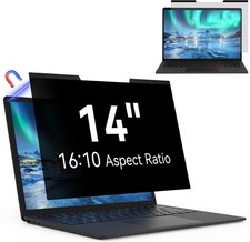 Magnetic Laptop Privacy Screen 14 Inch Anti-Glare Blue Light Monitor Protector