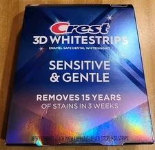  CREST 3D WHITESTRIPS SENSITIVE &GENTLE-- 36 STRIPS!! EXP: 11/2026