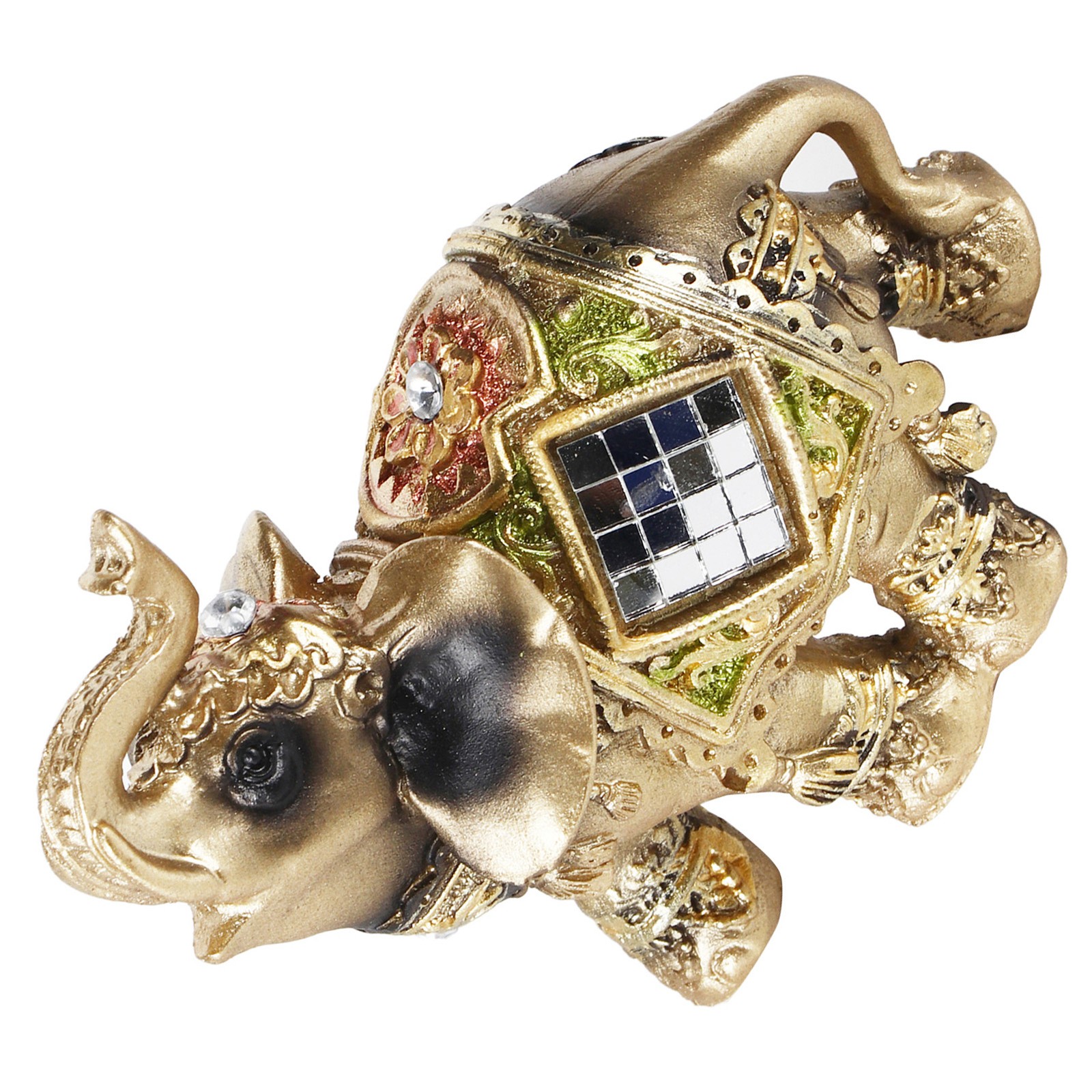 Lucky Feng Shui Elephant Statue Sculpture Wealth Figurine Home Office Decor.