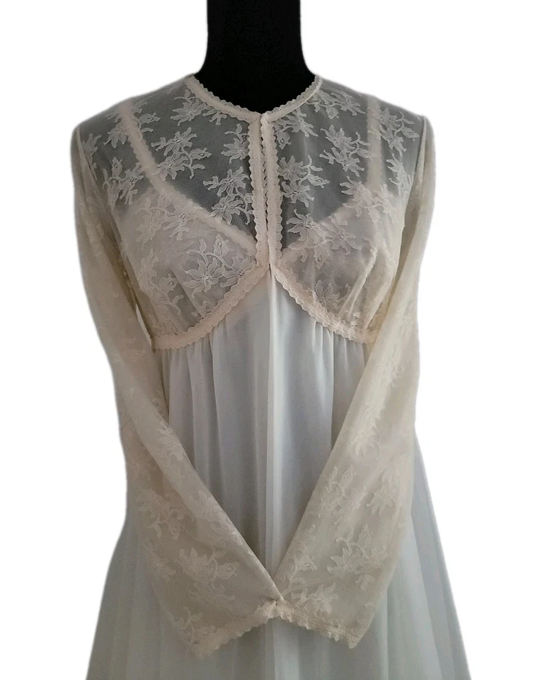 Juego de camisón y bata vintage Vanity Fair talla 34 Foto 4 de 4