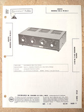 HEATH SA-3 Tube Amplifier - NOS SAMS PHOTOFACT 540/11 - SCHEMATIC, Parts Locator