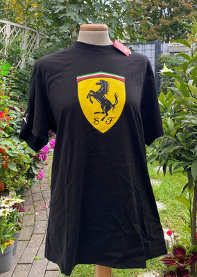 Ferrari T-Shirt Herren Racing Rot Race Puma Tee Black Edition Limited Neu Gr. L 