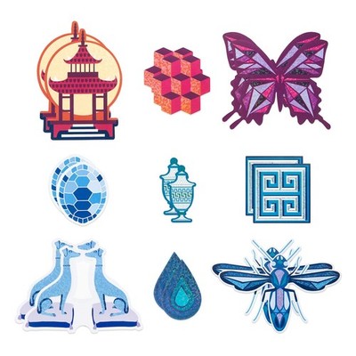 Jonathan Adler Michaels Sticker Set of 18 Deco Vinyl Stickers Limited Fast Ship