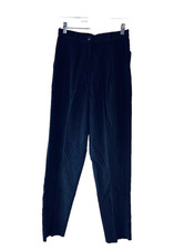 NOS Vintage 80s Womens 8 Micro Corduroy Pleated High Rise Tapered Chino Pants