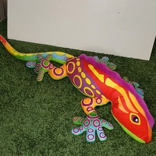 Nanco Gecko Lizard Plush Stuffed Animal 22" Multicolor