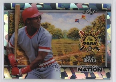 2026 Leaf Baseball Nation Silver Crystals 19/65 Eric Davis #SB-22 13u1