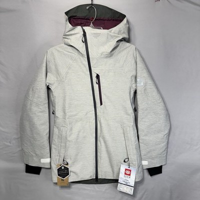 NEW 686 Women's GLCR HYDRA Insulated Snow Jacket - XS - White Heather Winter Ski