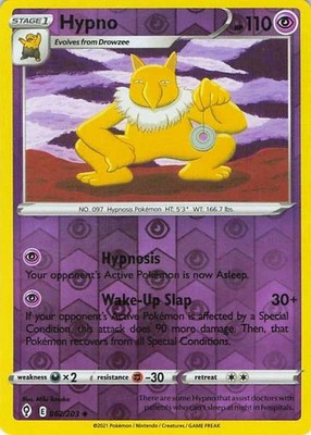 Hypno 062/203 Evolving Skies Uncommon NM Pokemon TCG